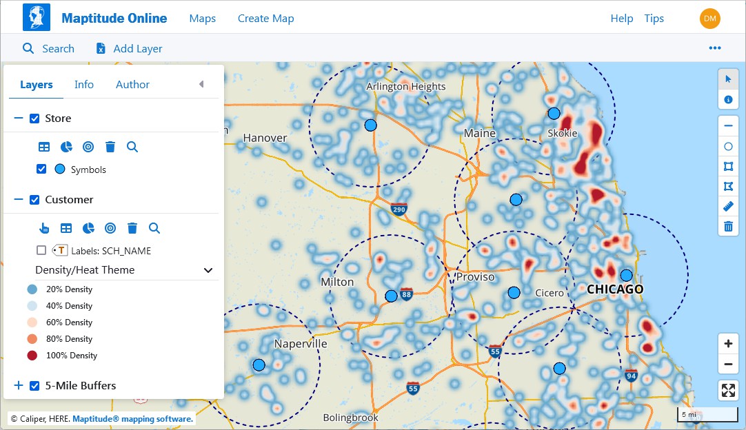 Interactive Risk Map